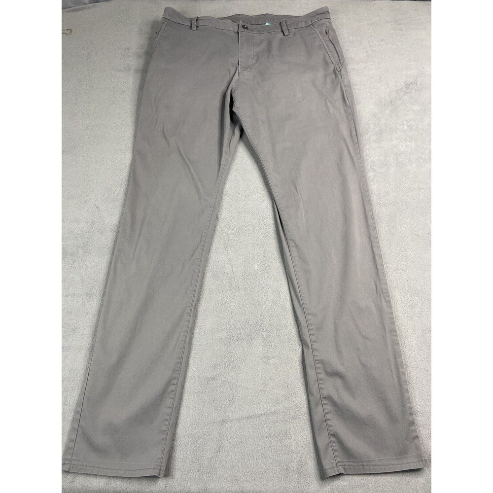 Birddogs Pants Mens 36x34 Gray Stretch Chino Golf Casual Stretch Boom Outdoor